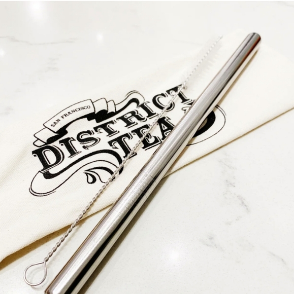 District Tea SF Mason Jar, Boba Straw, and Bag - Picture 3 of 4